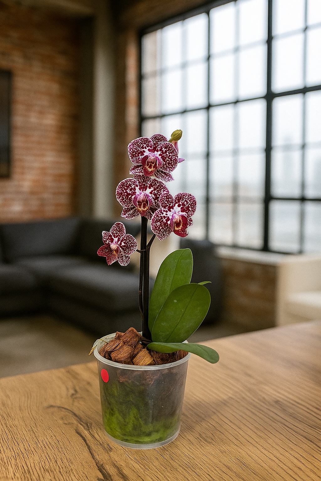 Orquídea mediana Manchas moradas