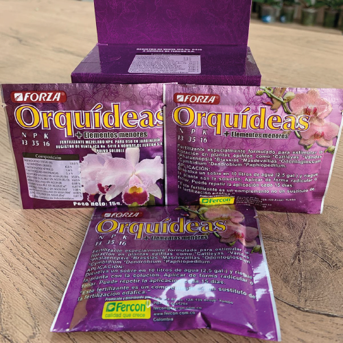 Fertilizante soluble para orquídeas