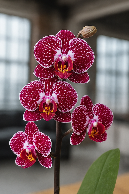 Orquídea mediana Manchas moradas