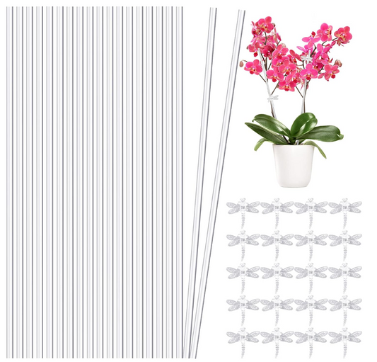 Pack de 2 Tutores para Orquídea y 4 libélulas